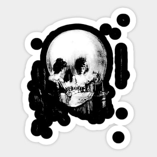 All Is Vanity: Halloween Life, Death, and Existence Sticker